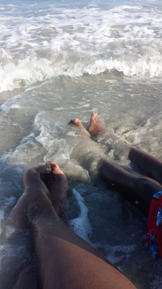 Chuck Feet In Ocean
