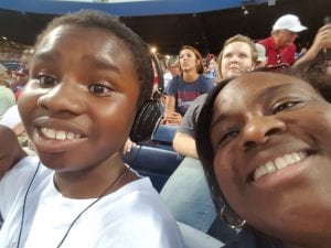Chuck and Son Braves game