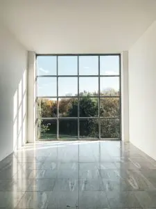 white framed glass window during daytime
